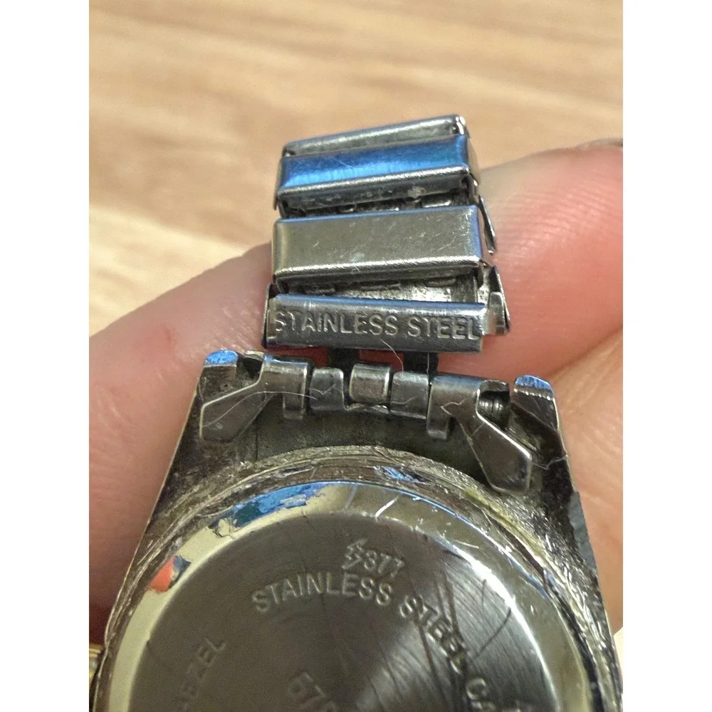 Women's‎ Stainless Steel Quartz Watch  Silver Tone Working